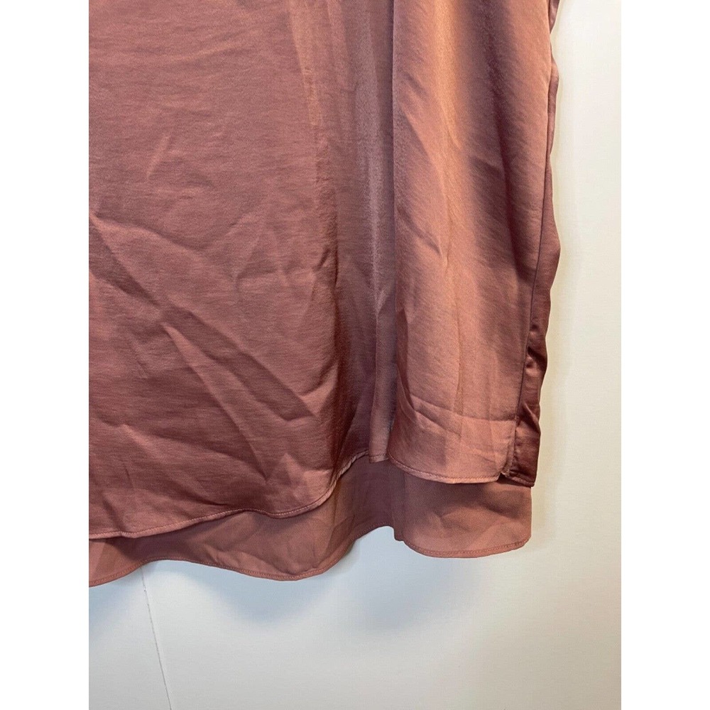 Torrid Walnut Georgette Double‎ Layer Tank Top Size 4 4XL Split Back Blouse - Picture 5 of 9